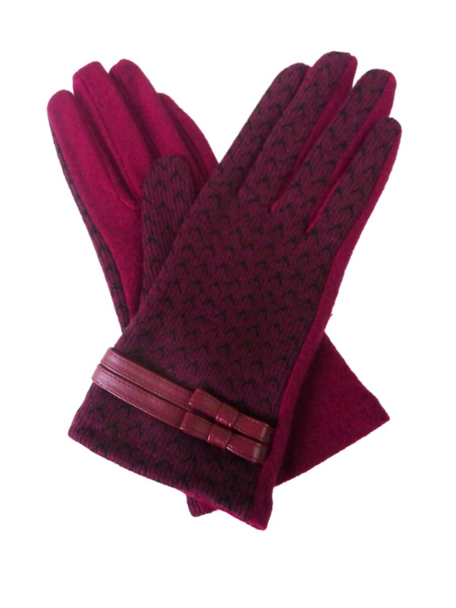Handschuhe Chevron Gloves weinrot