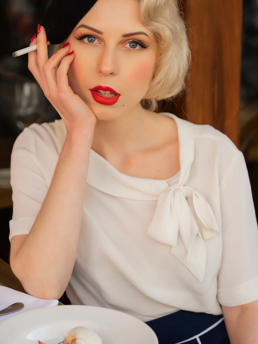 Seamstress of Bloomsbury Cindy Blouse Cream