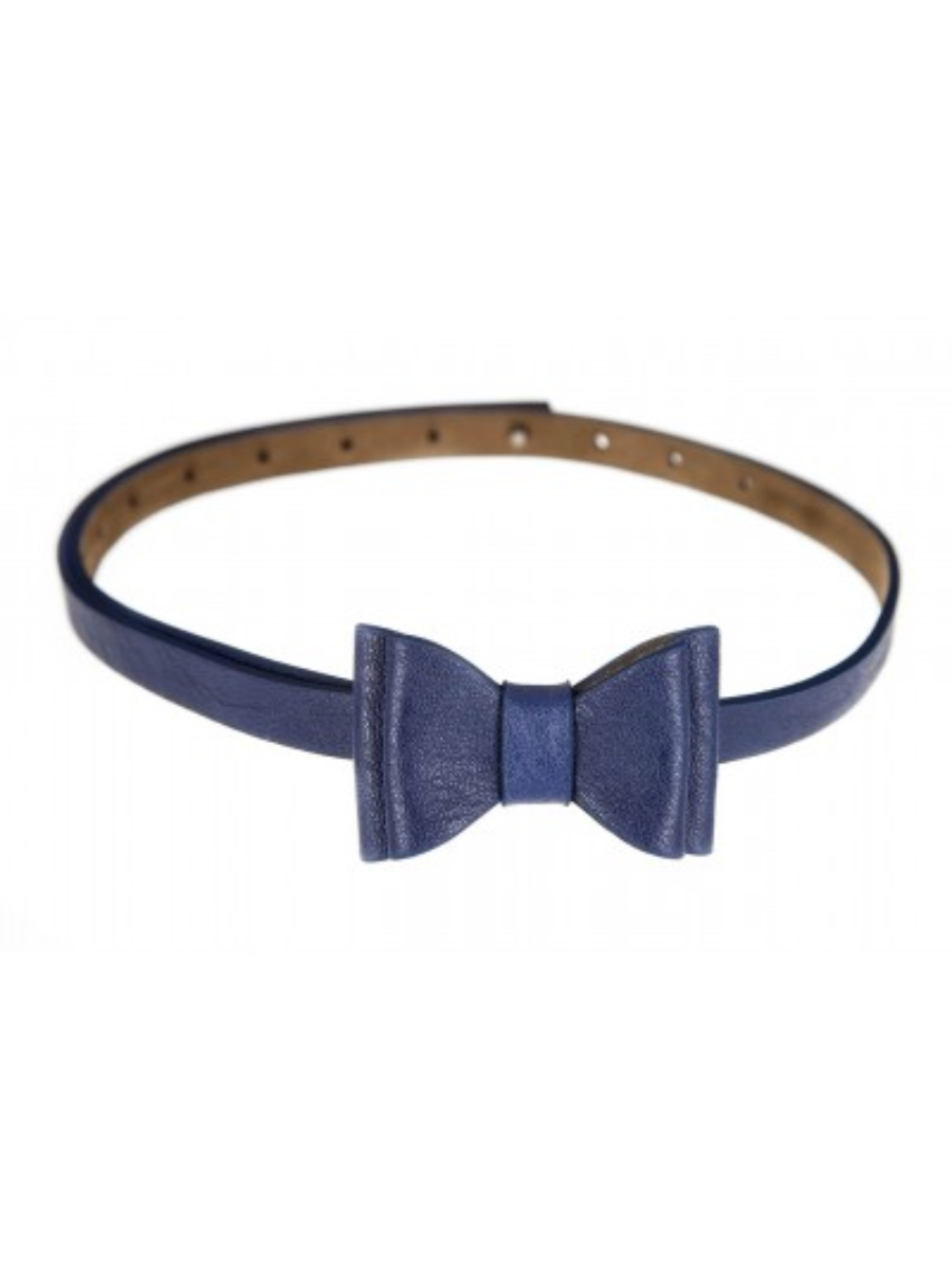 Tatyana Big Bow Belt Navy
