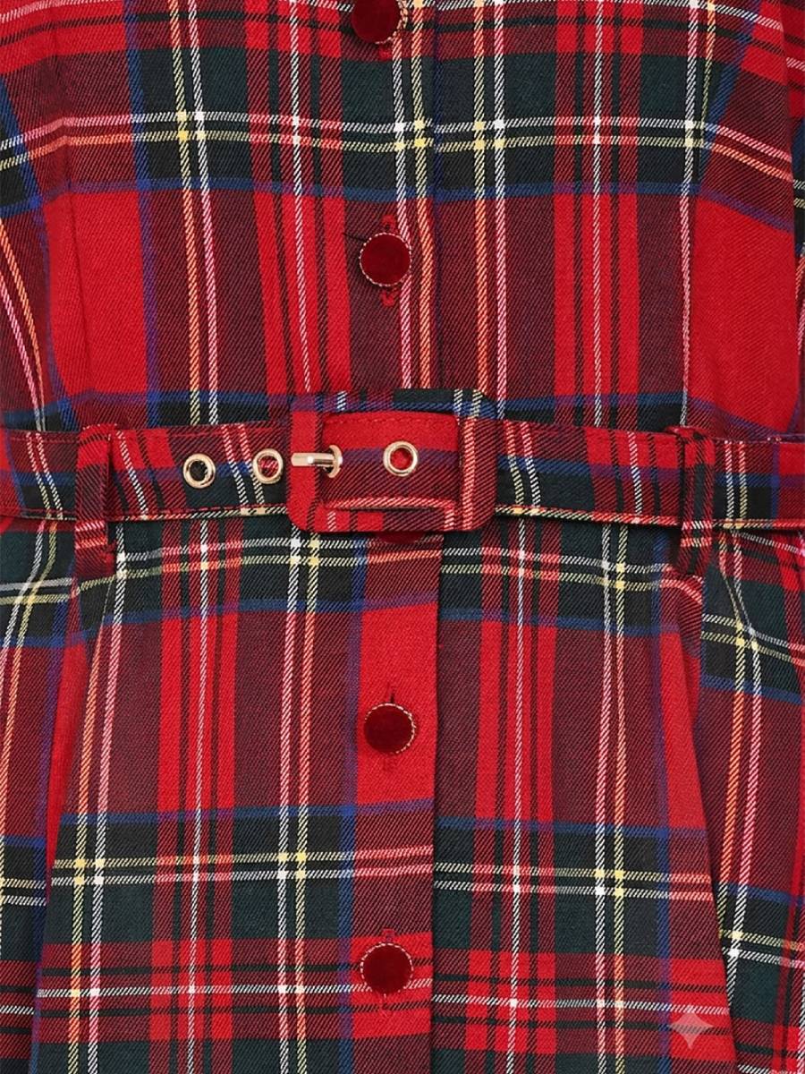 Banned Hannah Holiday Dress Red Tartan