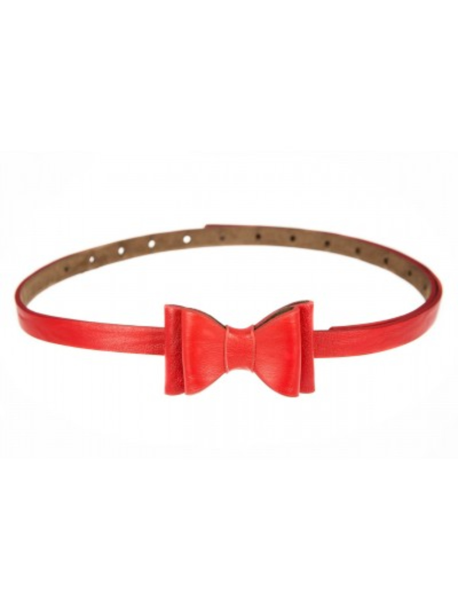 Tatyana Big Bow Belt Red