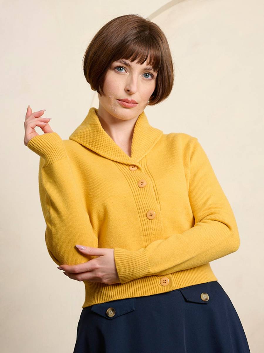 Banned Violet Cardigan Bottle Green