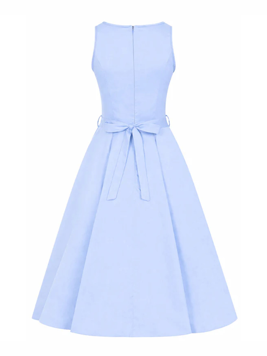 Lady V London Kleid Hepburn Dress Celestine hellblau