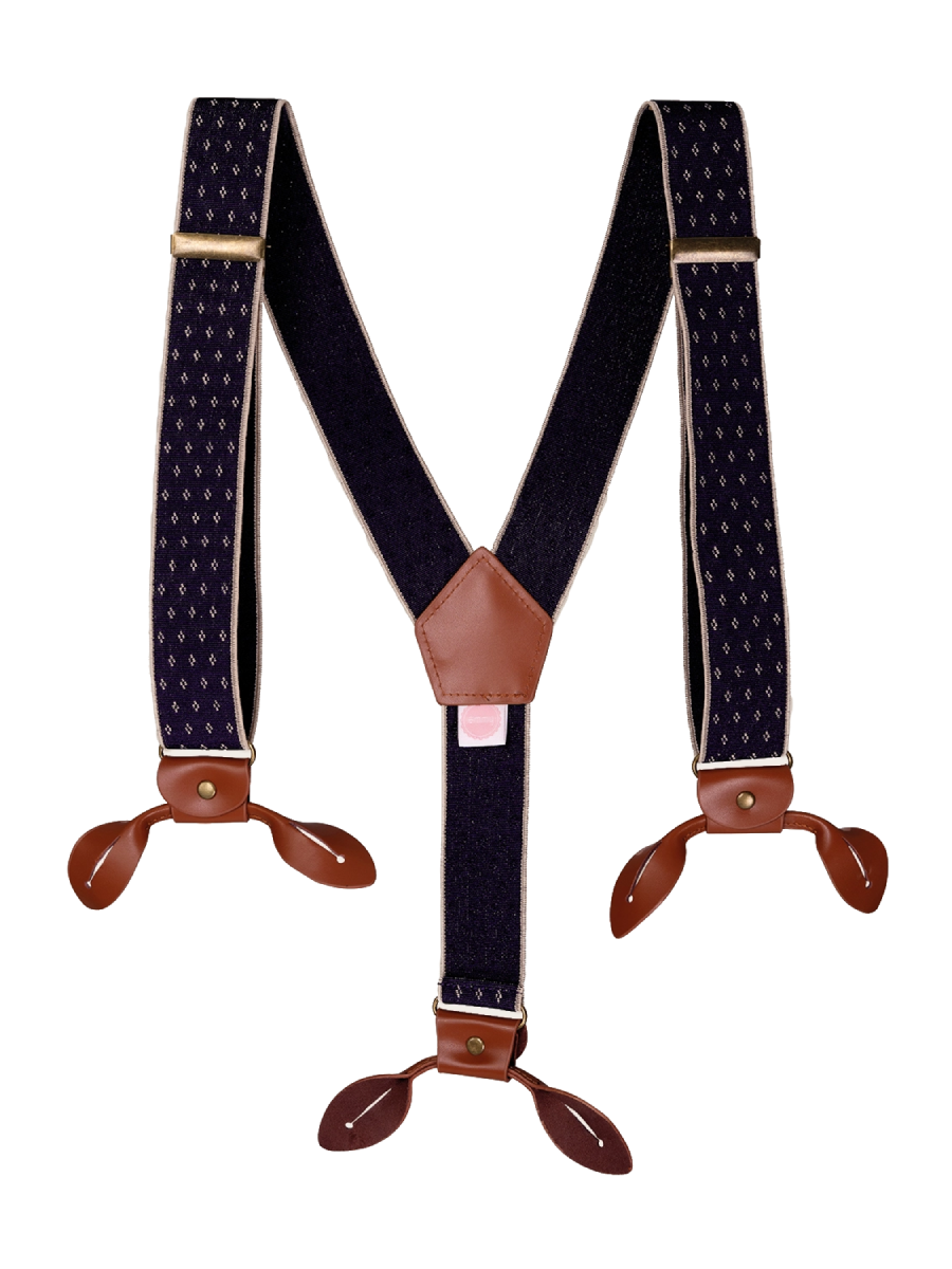 Emmy Hosenträger The Sassy Suspenders Navy Diamonds