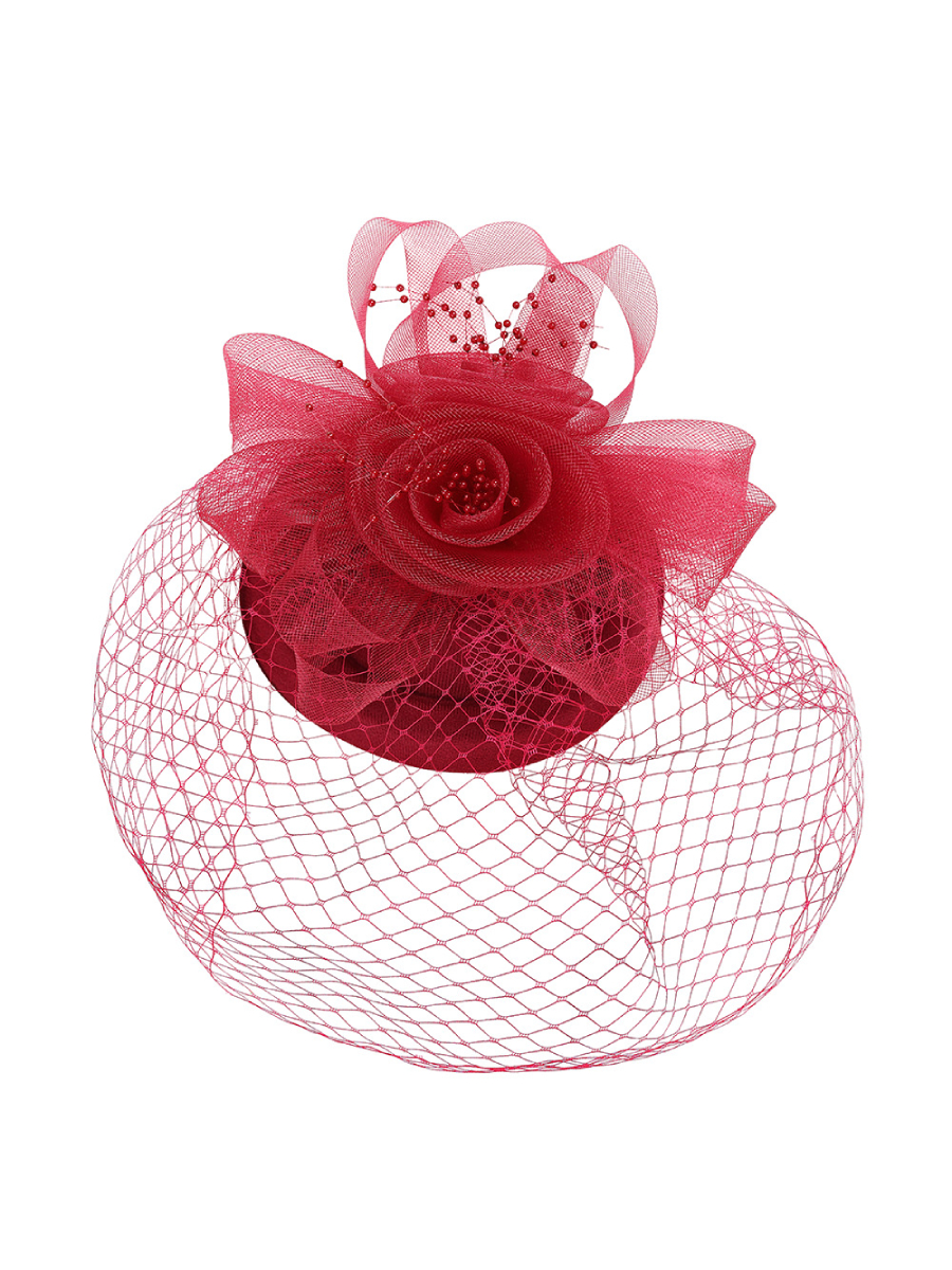 Banned Royal Bloom Fascinator Red