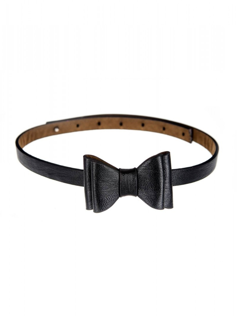 Tatyana Big Bow Belt Black