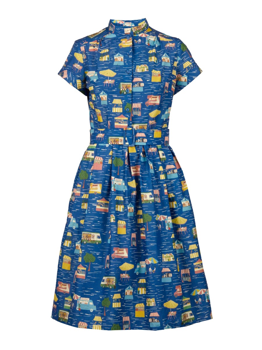 Palava Louise Dress Blue Festival