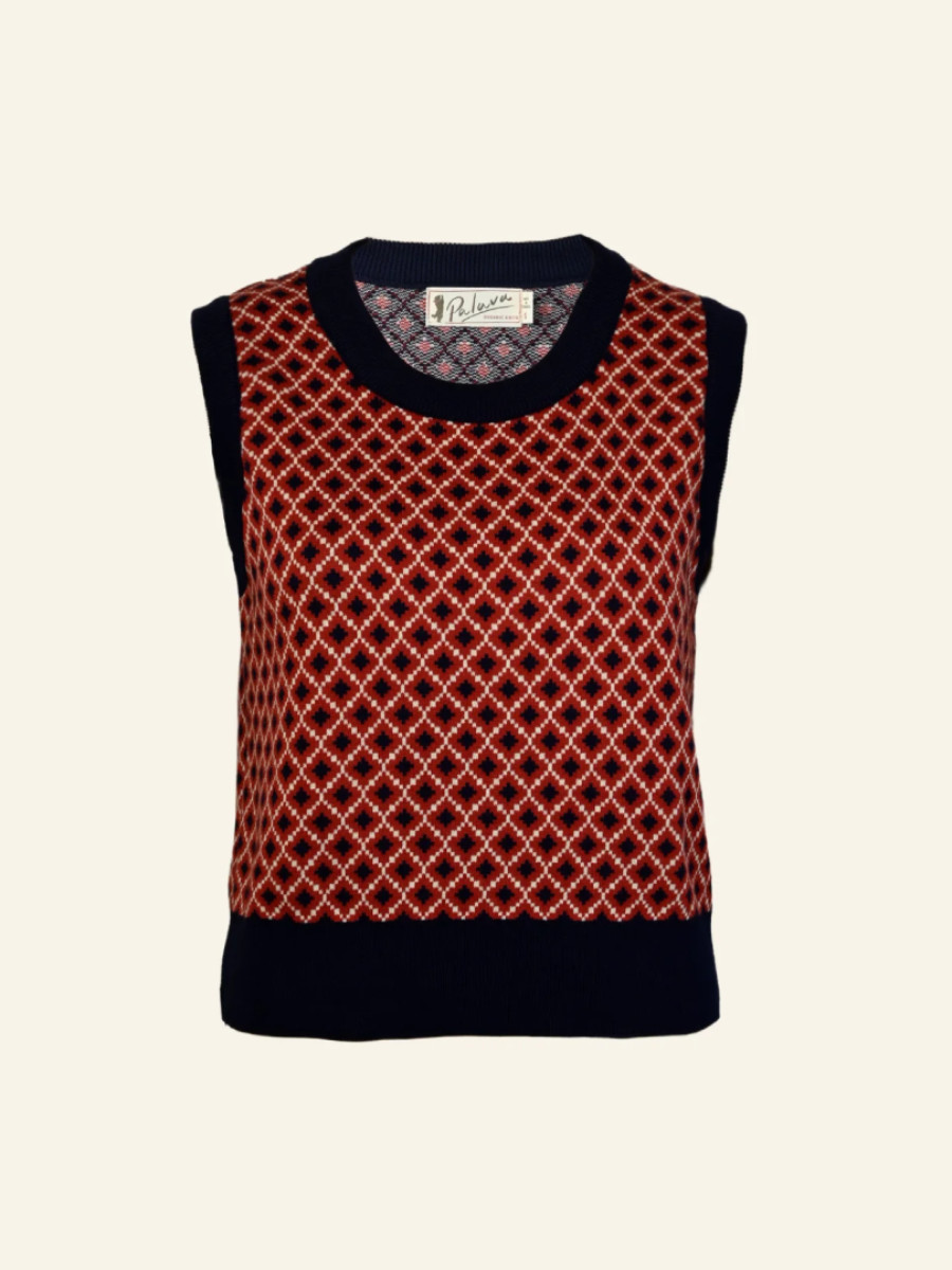 Palava Pullunder Shirley Tank Top Navy Tiles