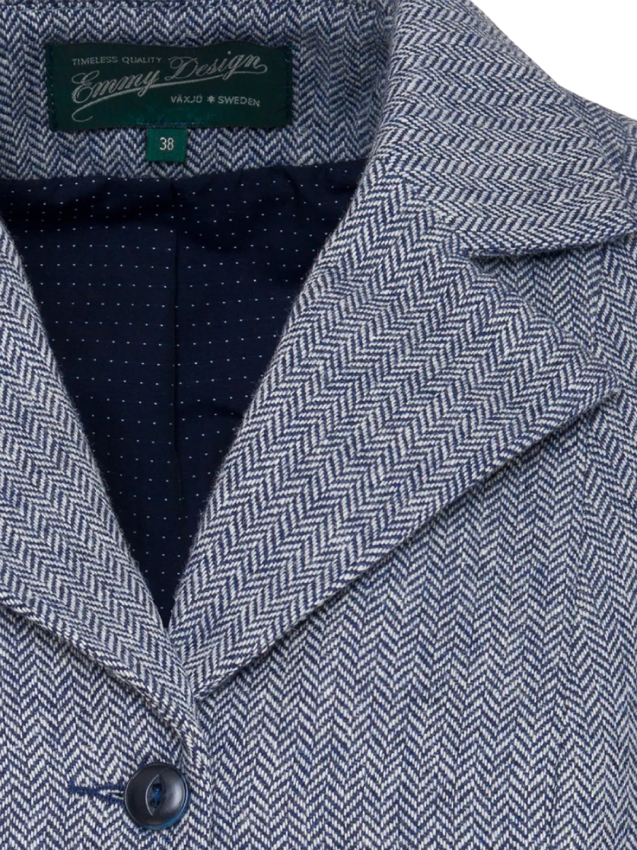 Emmy Watchmaker’s Waistcoat Midnight Ivory Tweed