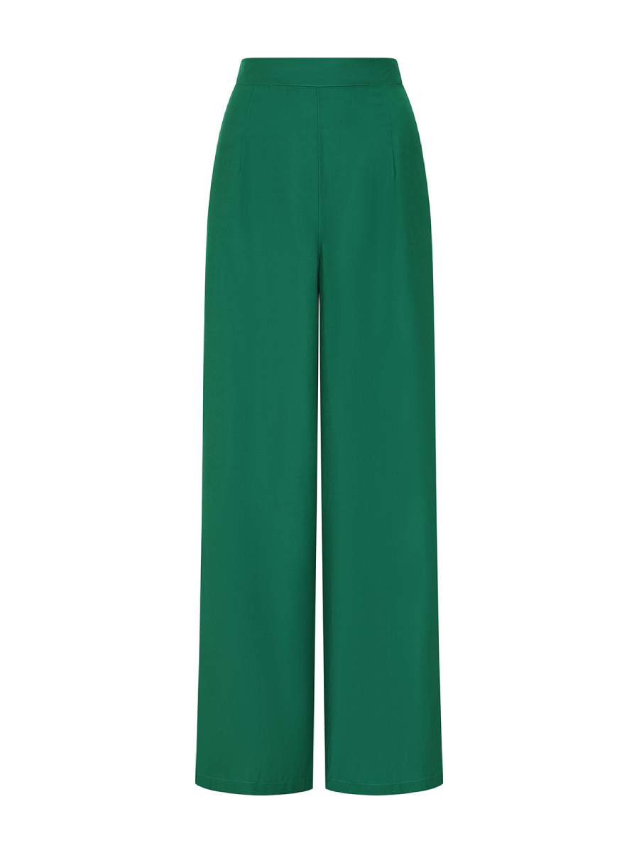 Banned Hose Elizabeth Palazzo Trousers grün