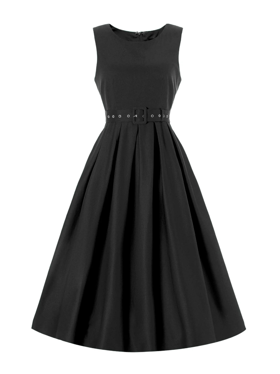 Dolly & Dotty Helen Swing Dress Black