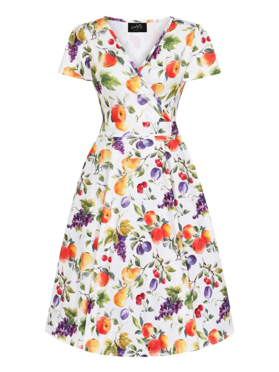 Lady V London Lyra Dress Summer Fruits