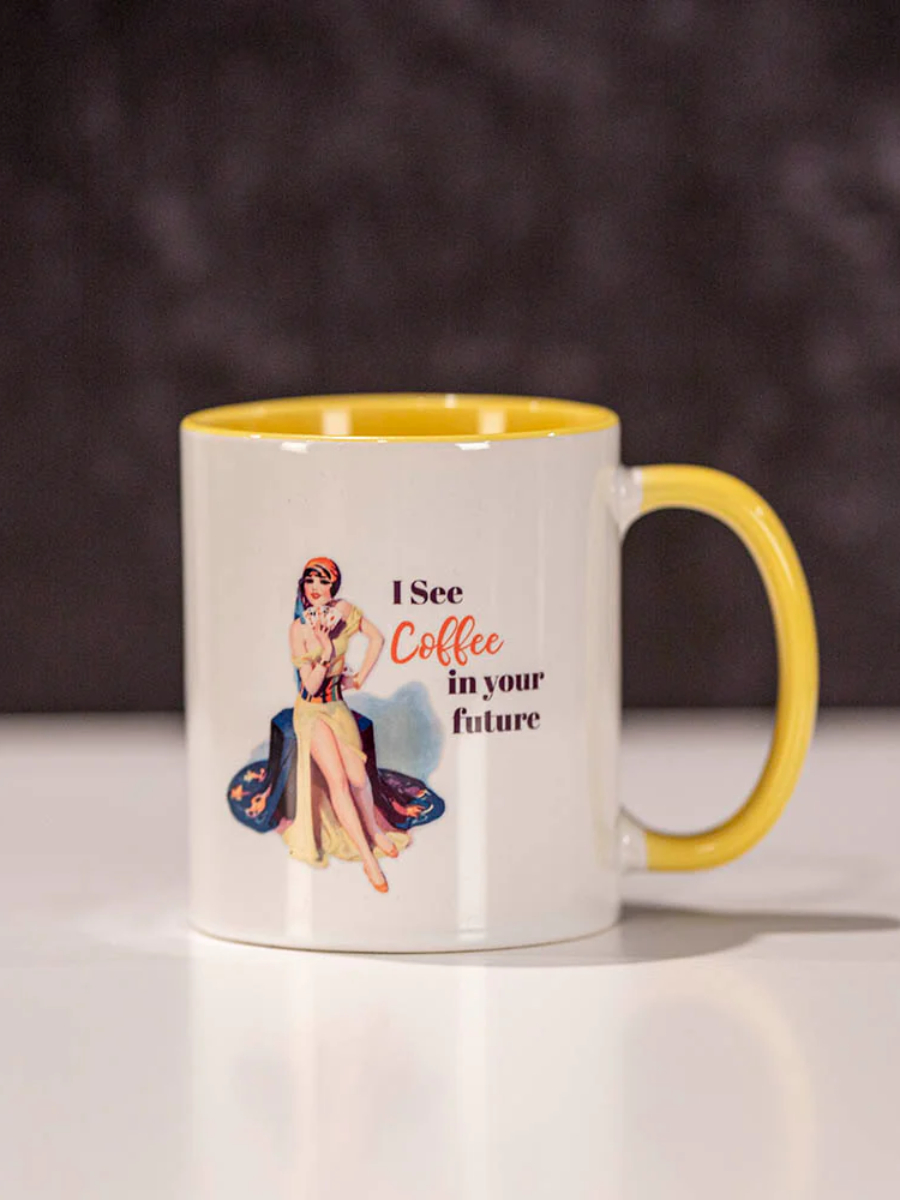 Pinup Coffee Mug I See Coffee in Your Future