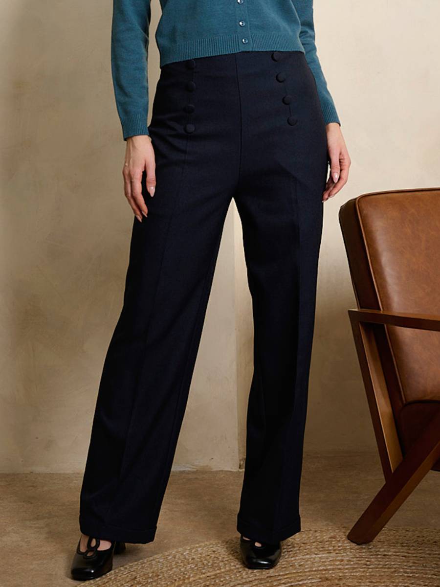 Banned Book Club Trouser Navy