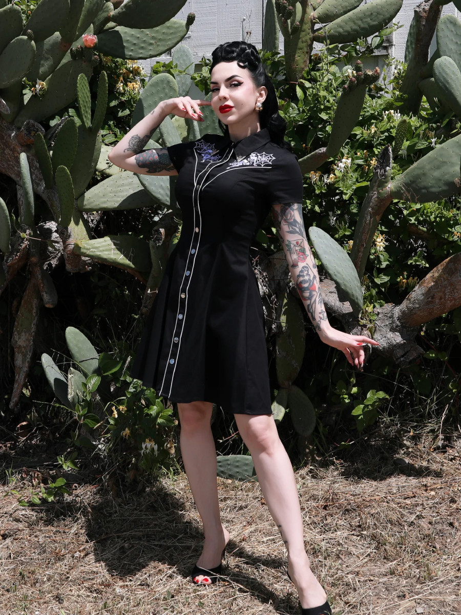 Rebel Love Kleid Outlaw Dress Black Widow