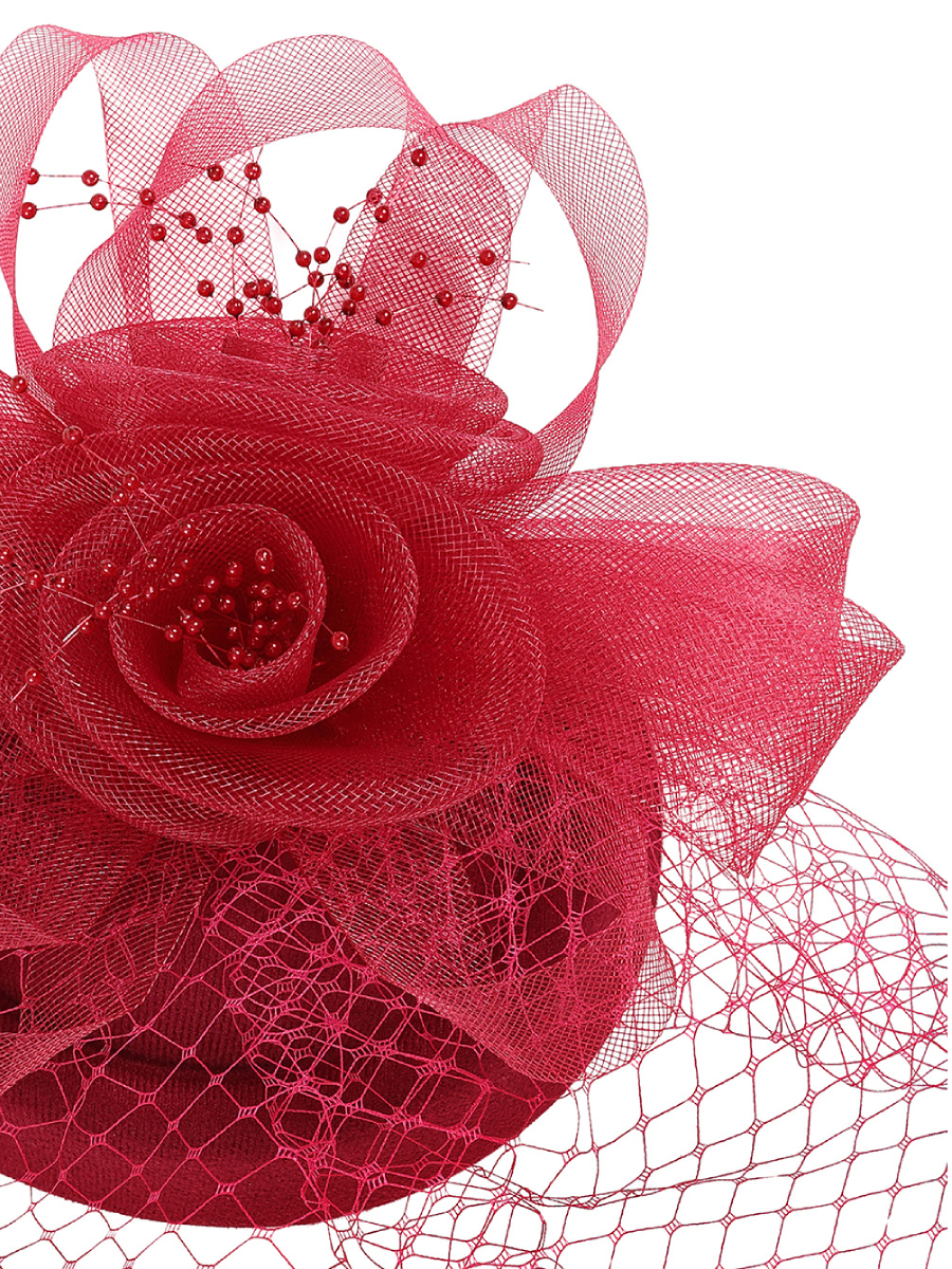 Banned Royal Bloom Fascinator Red