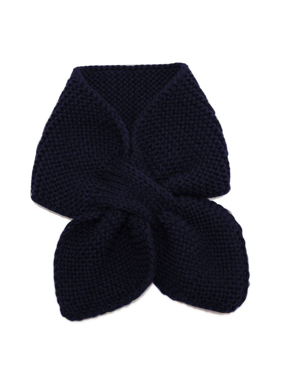 Banned Fru Fru Knitted Scarf Night Blue